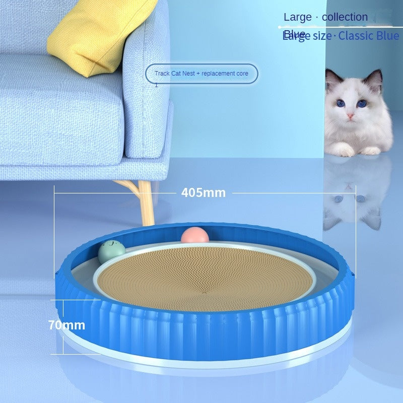 NEW Round Cat Scratching Board Wear-resistant Anti-scratch Claw Grinder Furniture Protector Pet Products